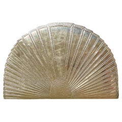 Vintage Art Deco Post Modern Gold Fan Placemats - Set of 4