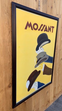 Vintage Art Deco Poster by Leonetto Cappiello Mossant Hats