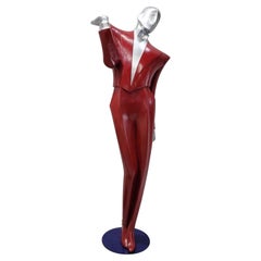 Mannequin vintage Art Déco Revival chromé et résine LeGarcon de Lindsey Balkweill