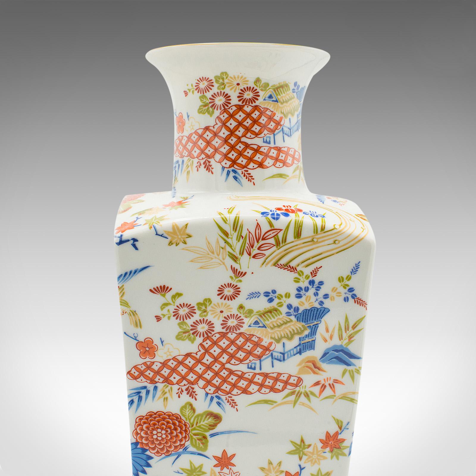 Vintage Art Deco Revival Vase, Chinese, Ceramic, Flower Pot, Late 20th Century For Sale 3