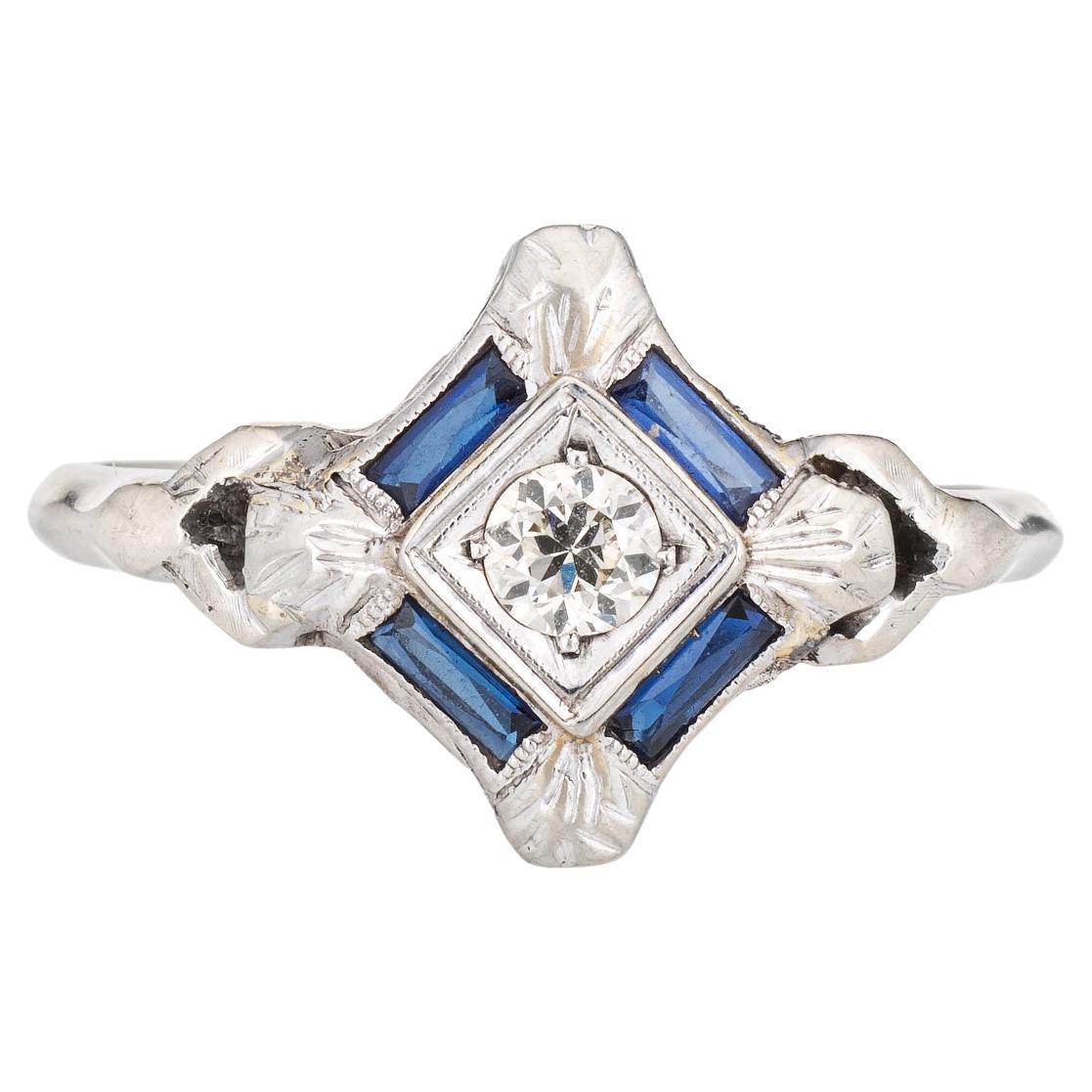 Art Deco Sapphire Ring at 1stDibs