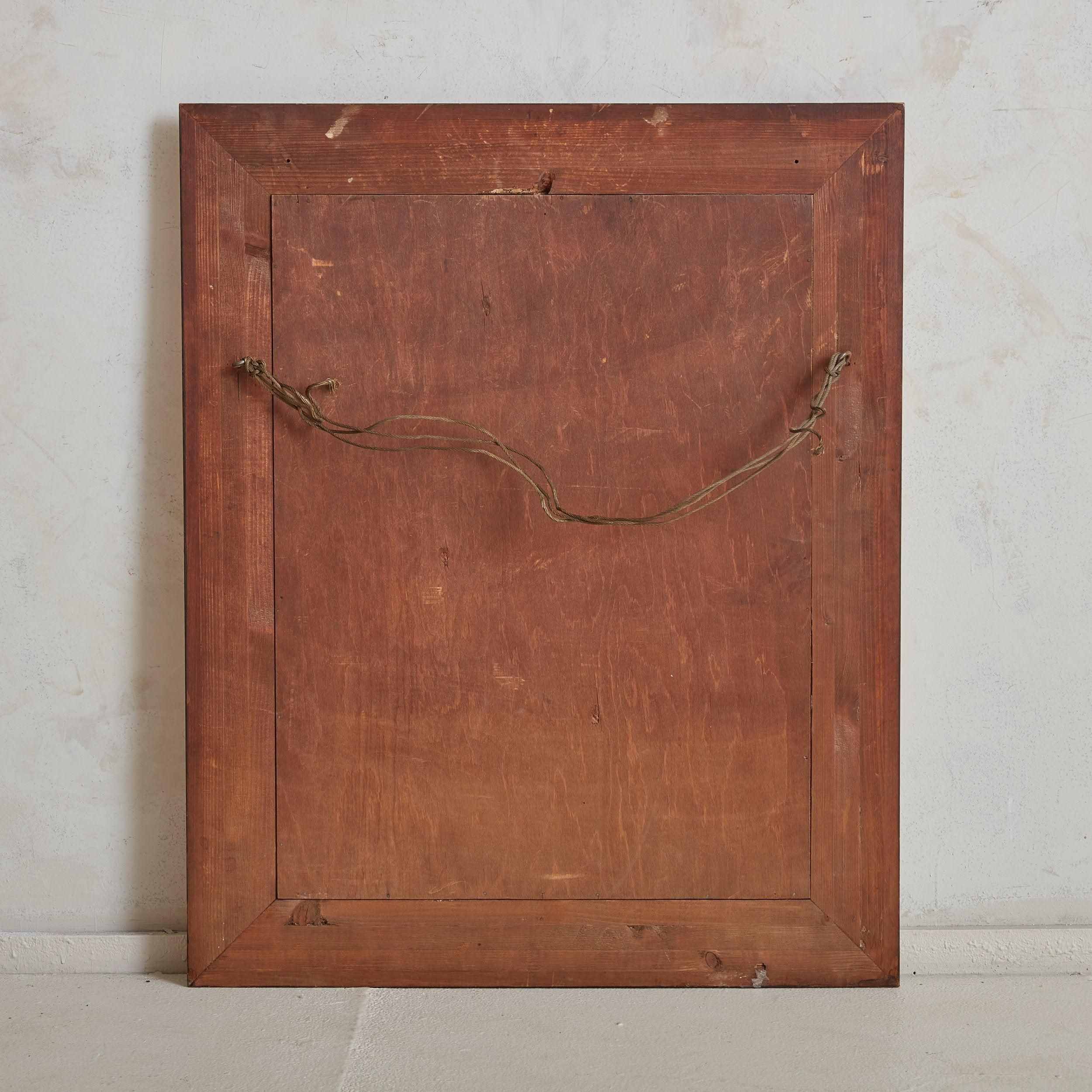 Vintage Art Deco Rose Gold Wall Mirror, France 5