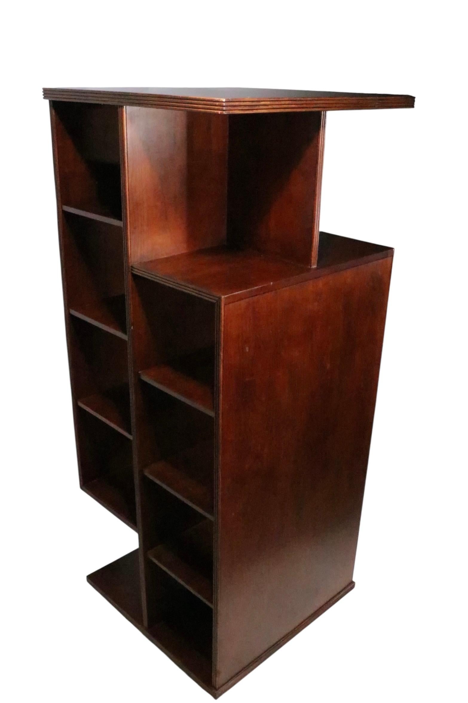 Art of Vintage Deco  Libreria rotante Bibliotheque in vendita 3