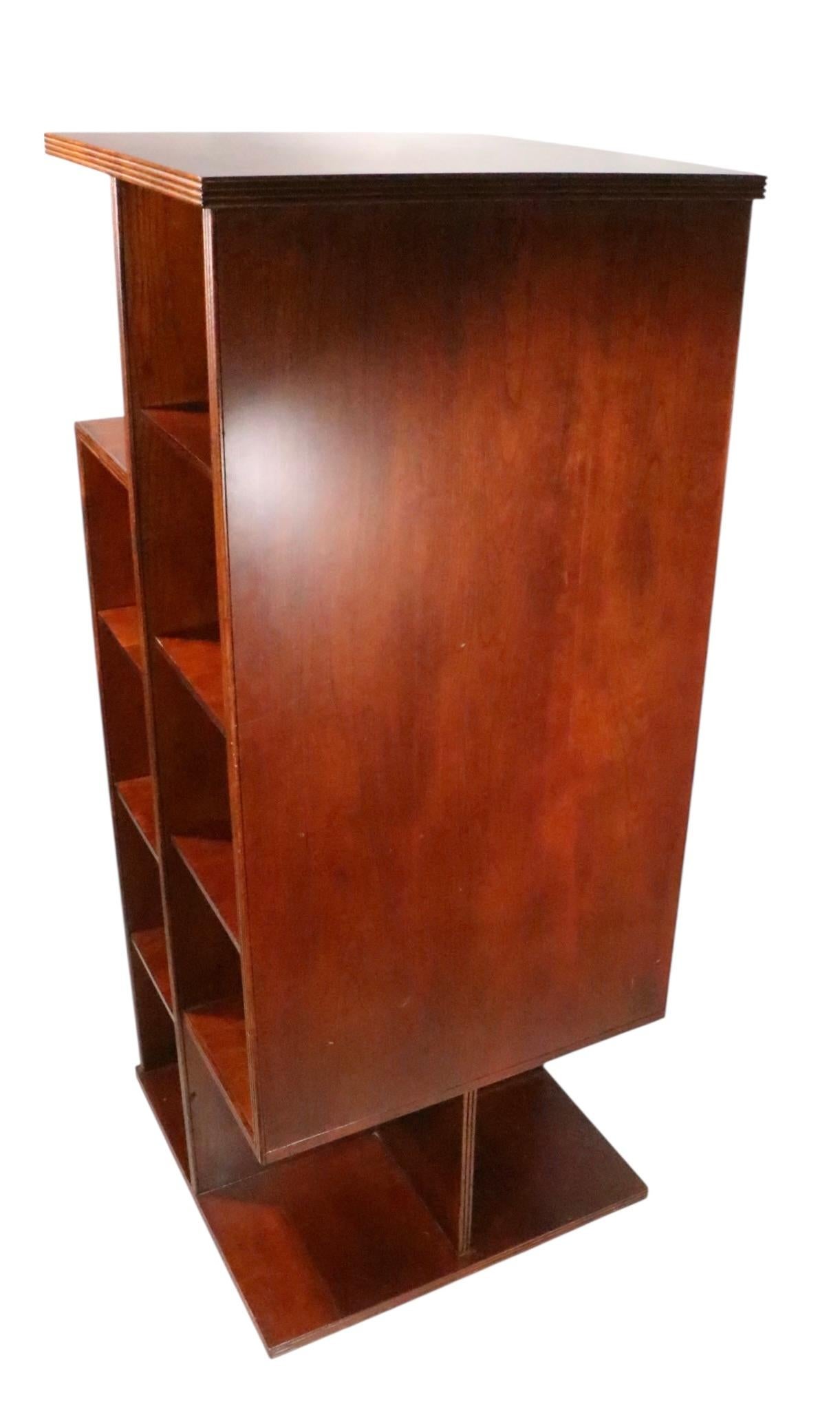 XX secolo Art of Vintage Deco  Libreria rotante Bibliotheque in vendita