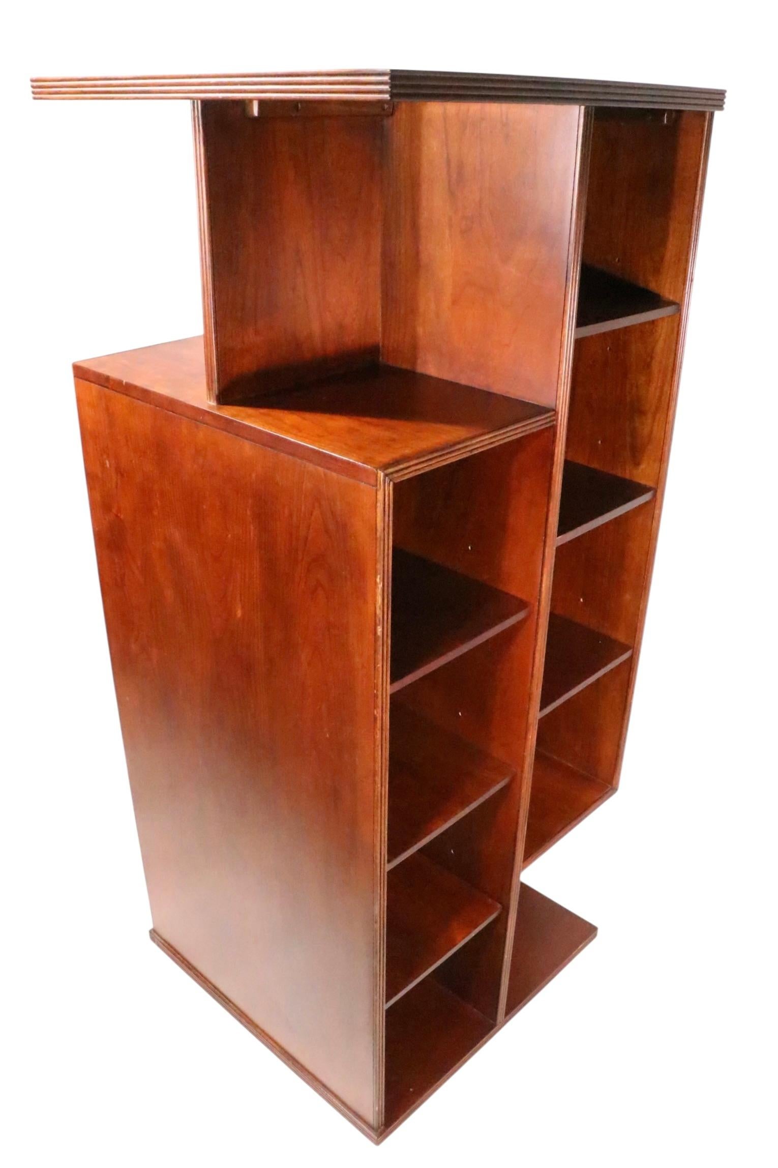 Art of Vintage Deco  Libreria rotante Bibliotheque in vendita 2