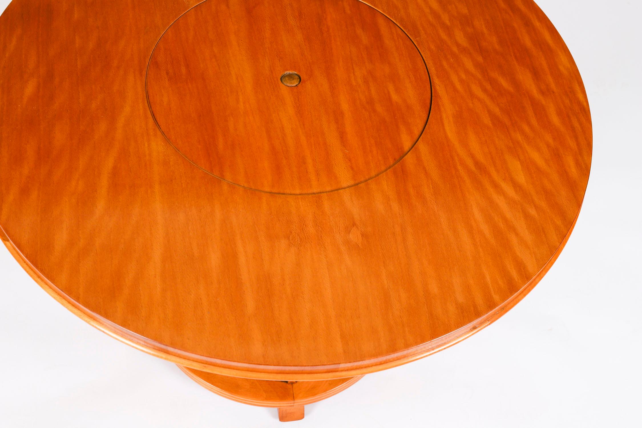 Vintage Art Deco Satin Wood Pop Up Modernist Cocktail Cabinet C1950 For Sale 5