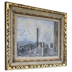 Scenic-Ölgemälde im Art déco-Stil