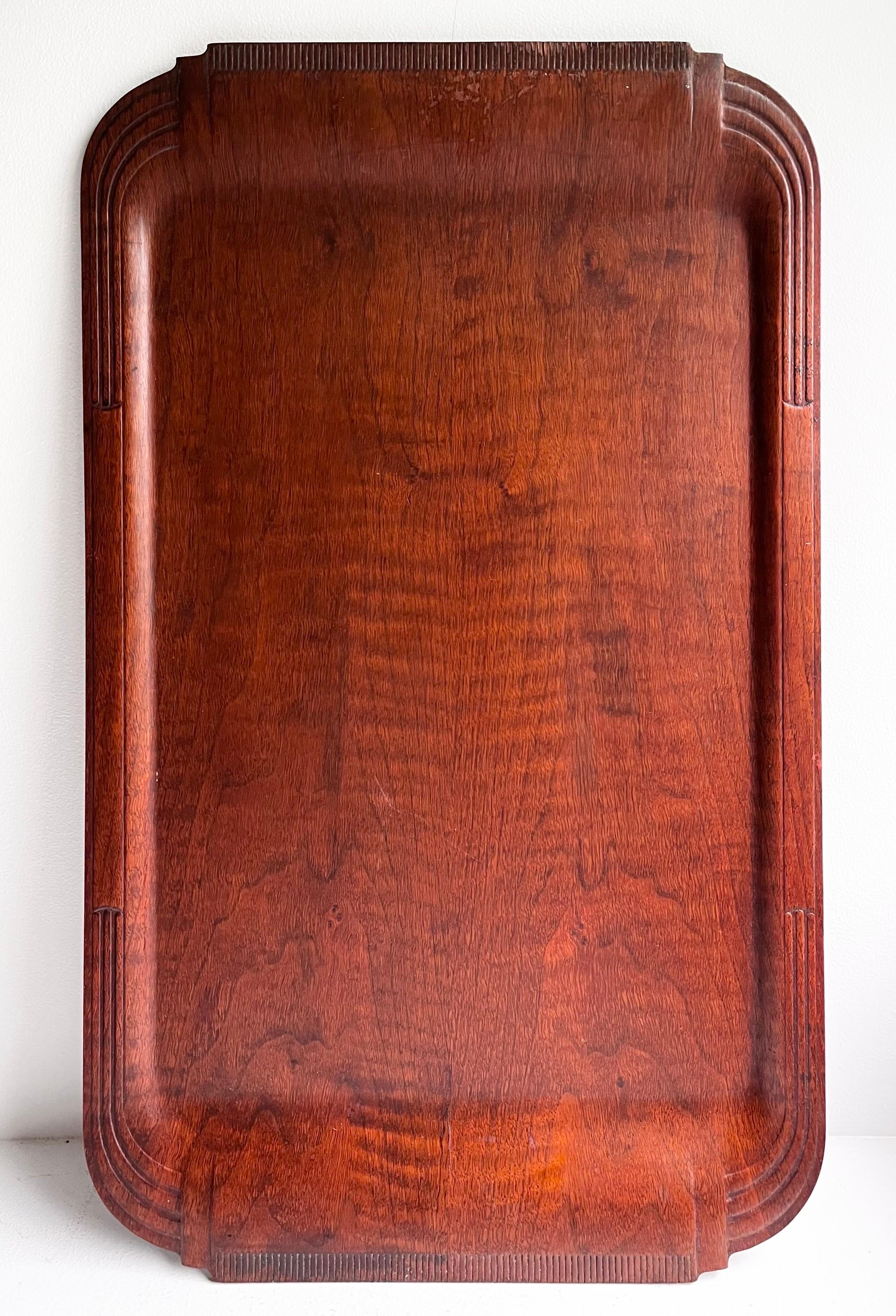 Vintage Art Deco Serving Tray
Walnut Ply-wd, circa 1930, USA

