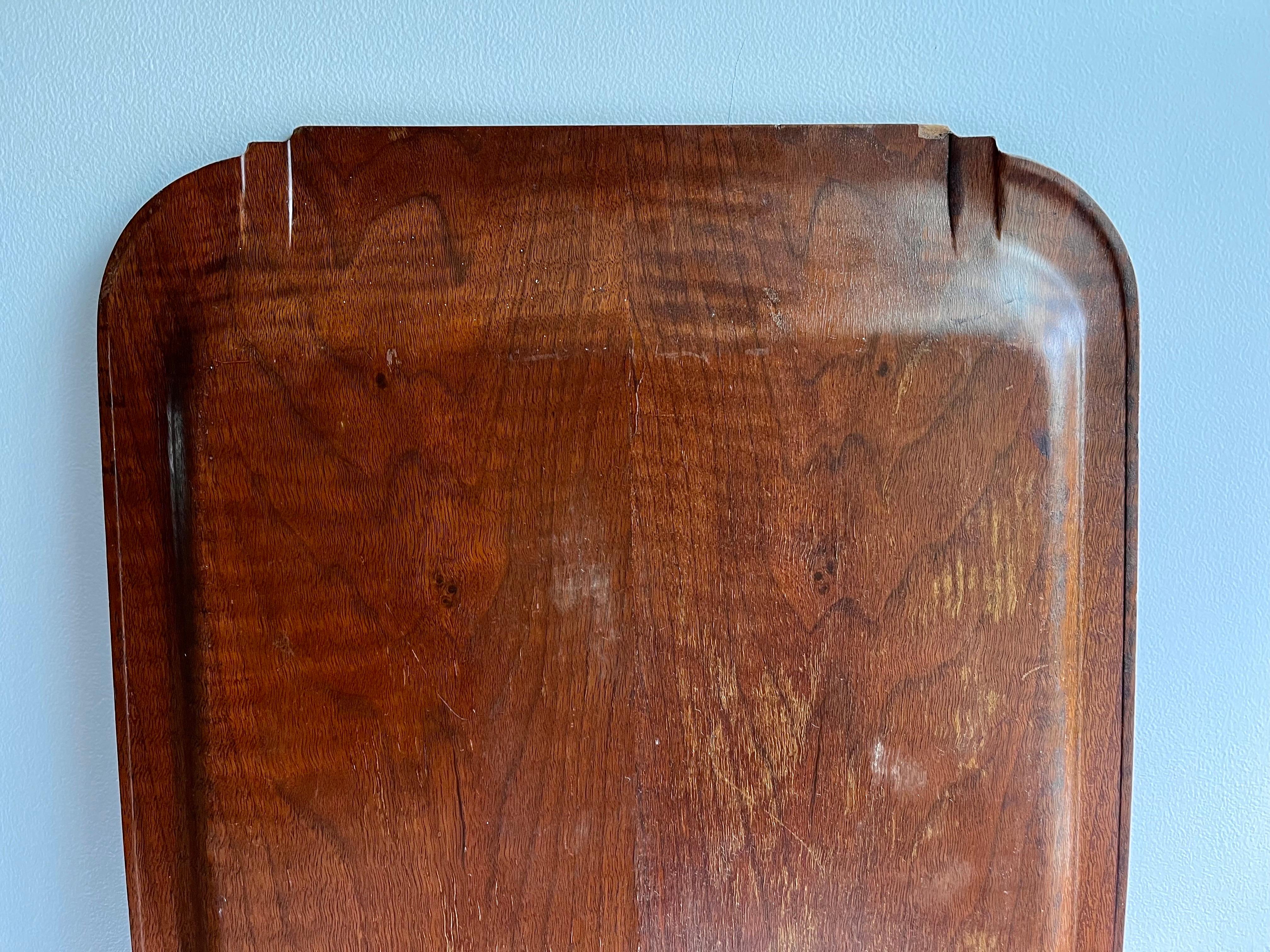 Vintage Art Deco Serving Tray, circa 1930 Madera contrachapada en venta