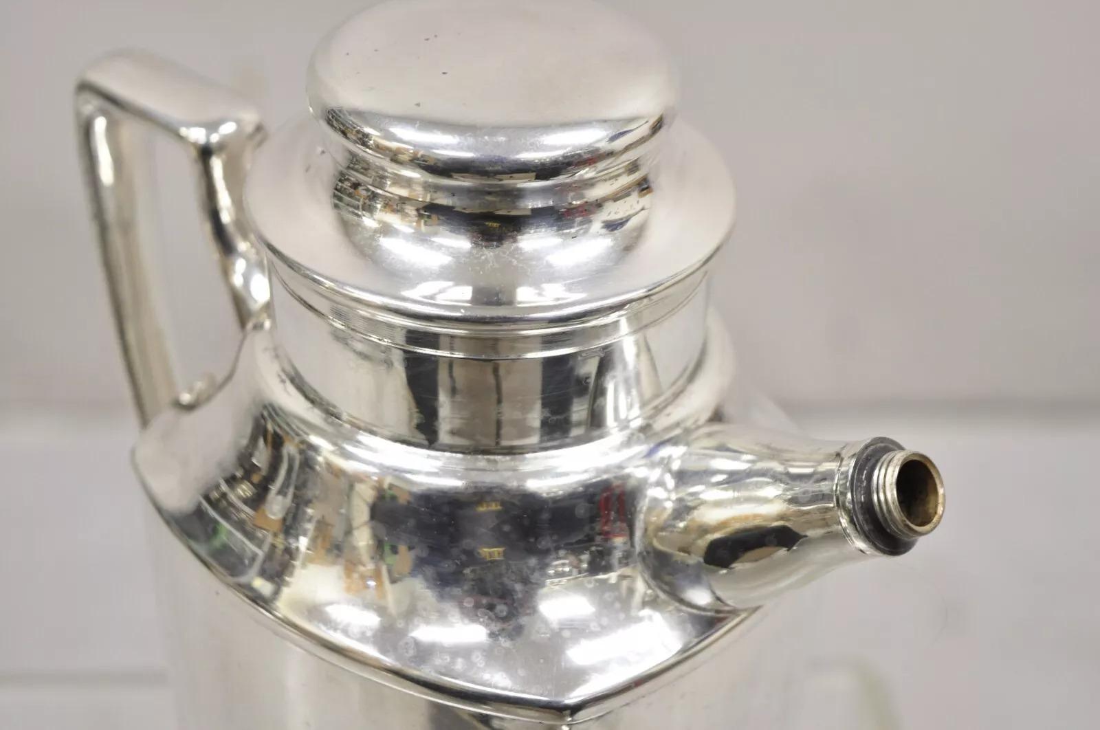 Vintage Art Deco Sheffield EPC Silver Plated Martini Shaker For Sale 7