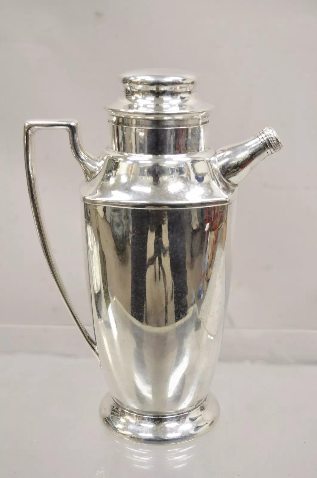 Vintage Art Deco Sheffield EPC Silver Plated Martini Shaker For Sale 8