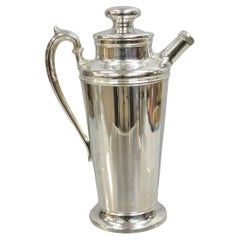 Vintage Art Deco Sheffield Silver Plated 332 USA Martini Cocktail Shaker Pitcher