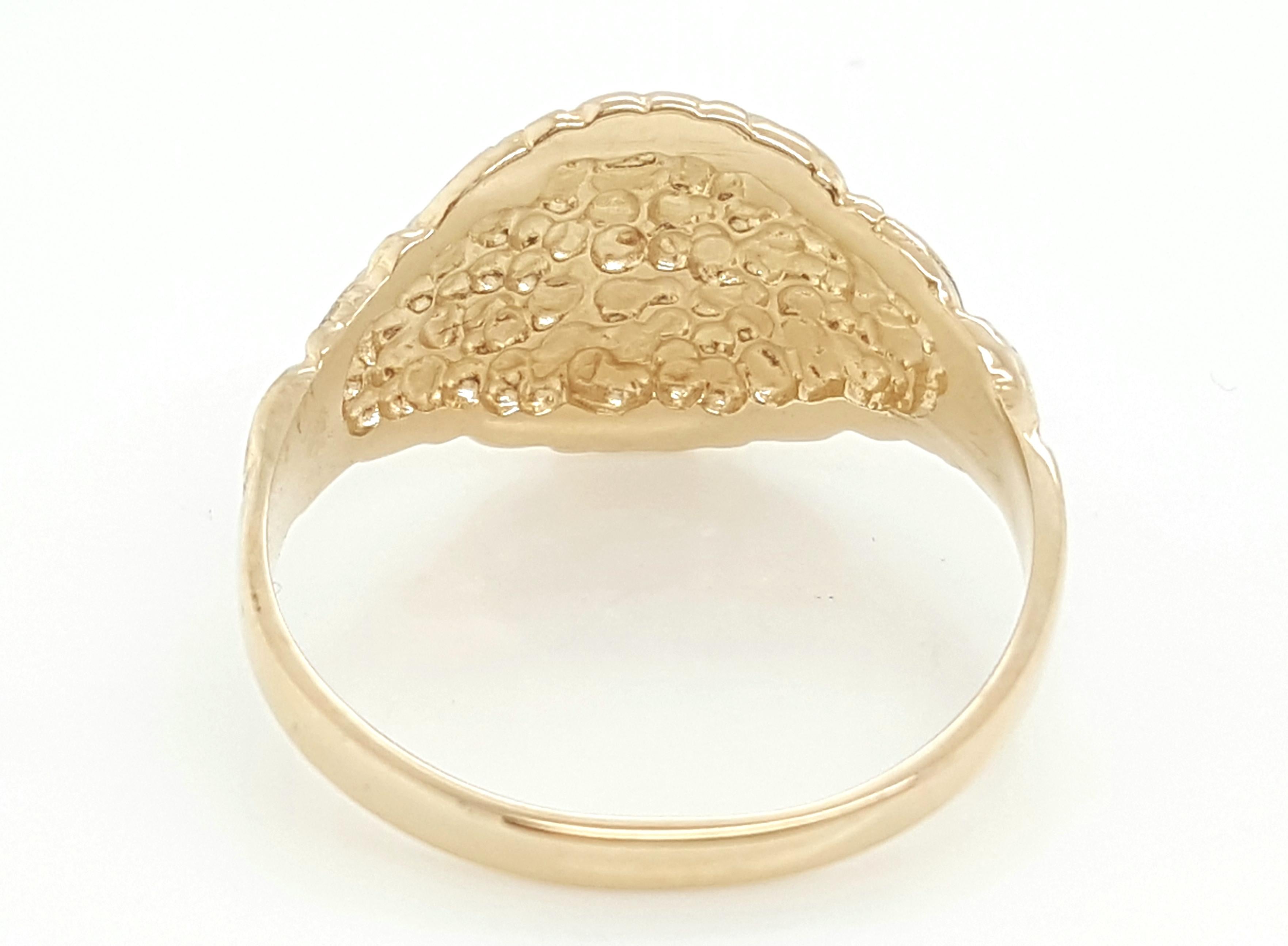 floral engraved ring