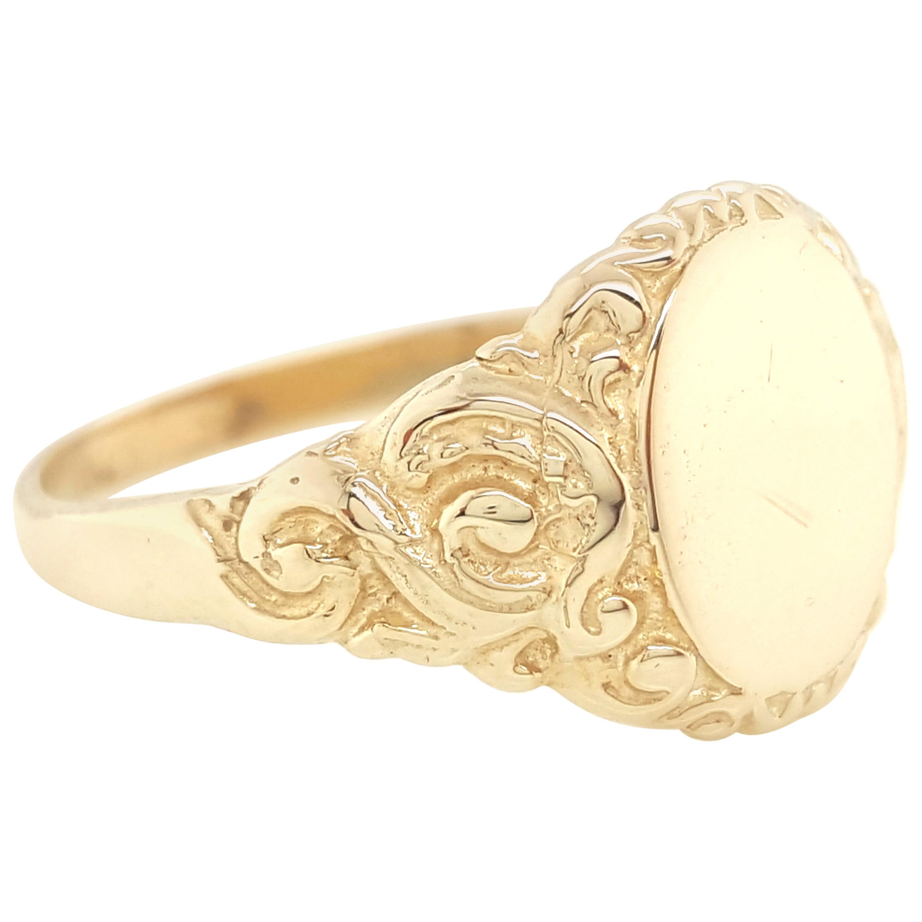Vintage 14k Gold Signet Ring