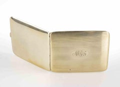Vintage Art Deco Silver Cigarette Case by Elgin MFG. CO., 1930s