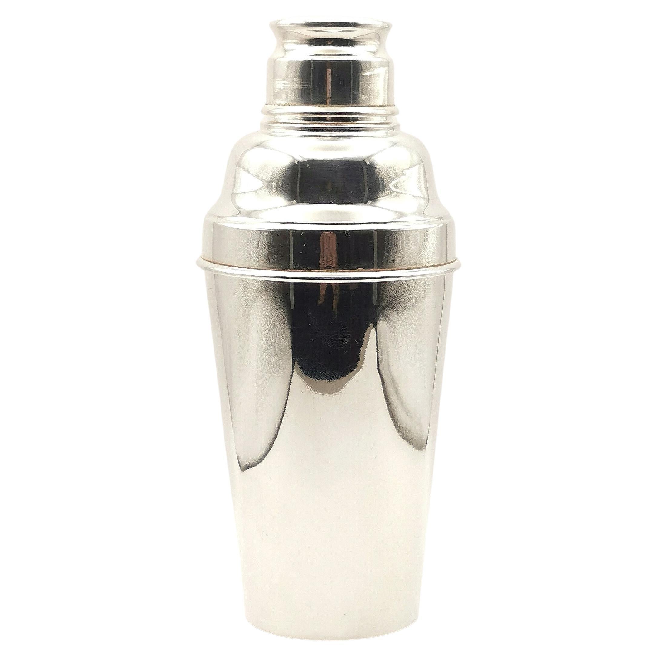 Vintage Art Deco silver plated cocktail shaker 