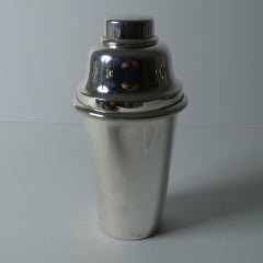 Vintage Art Deco Silver Plated Cocktail Shaker - Switzerland c.1930