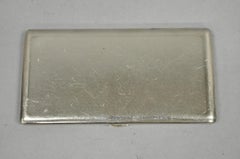 Vintage Art Deco Silver Plated Elegant Cigarette Case Holder Made in England (Porte-cigarettes élégant plaqué argent)