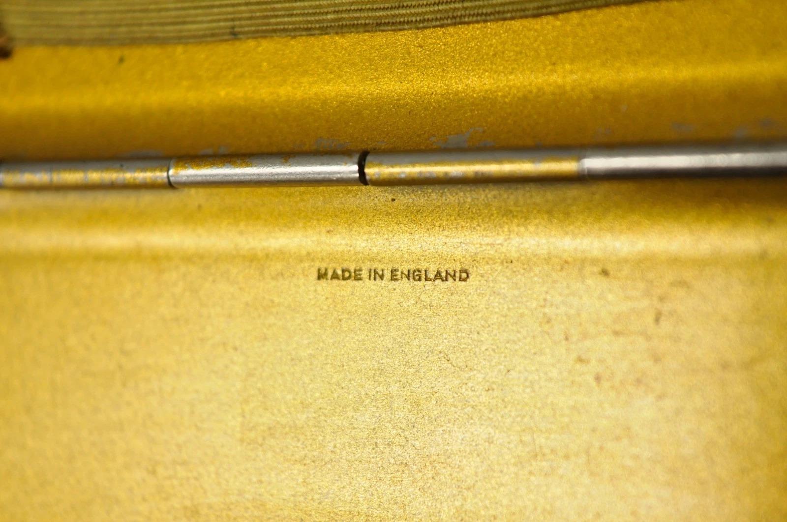 Placcato argento Porta sigarette Eleg d'epoca in stile Art Deco placcato in argento Made in England