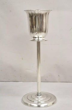 Vintage Art Deco Silver Plated Floor Standing Ice Bucket Champagne Wine Chiller