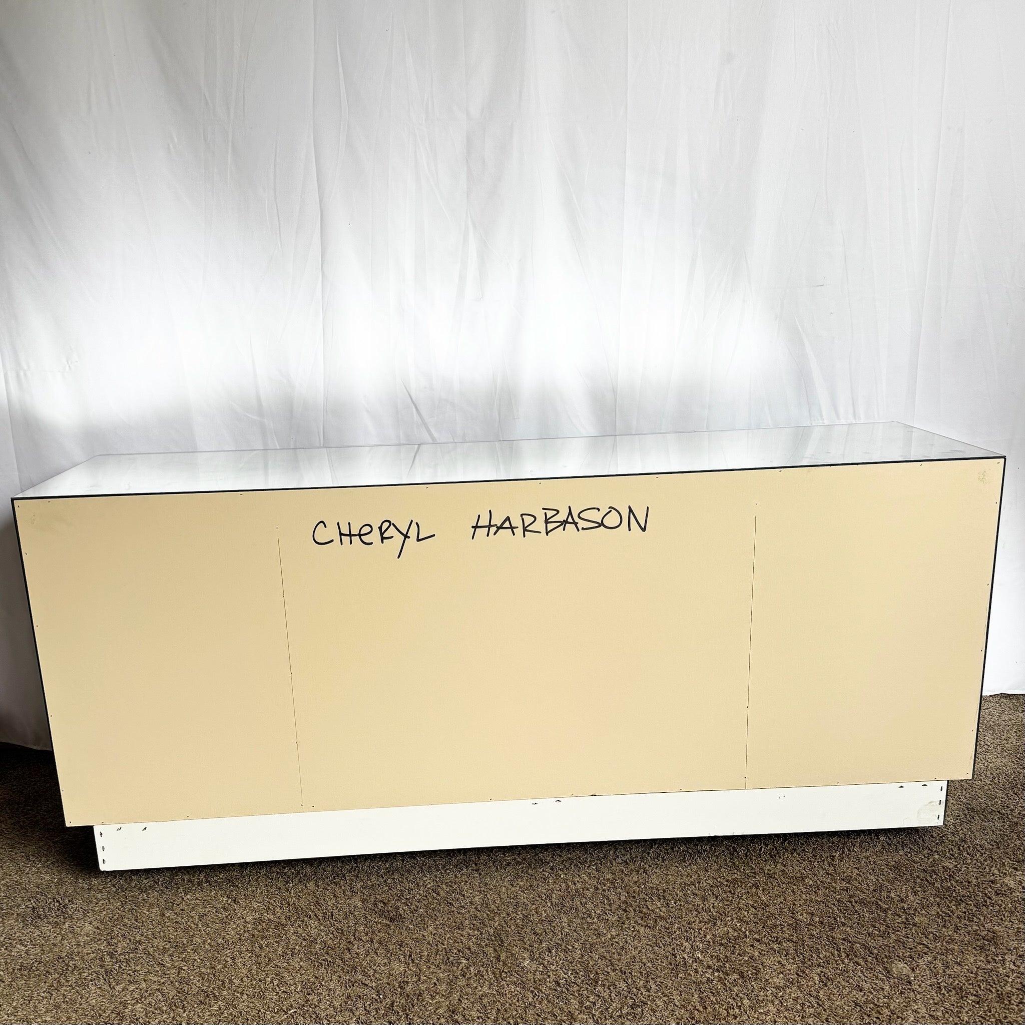 Credenza d'epoca Art Deco Mirror fumé e specchiata in vendita 2