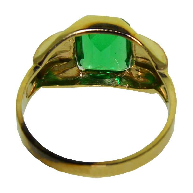 Women's or Men's Vintage Art Deco Solid Gold Gent's Ring, circa 1940s