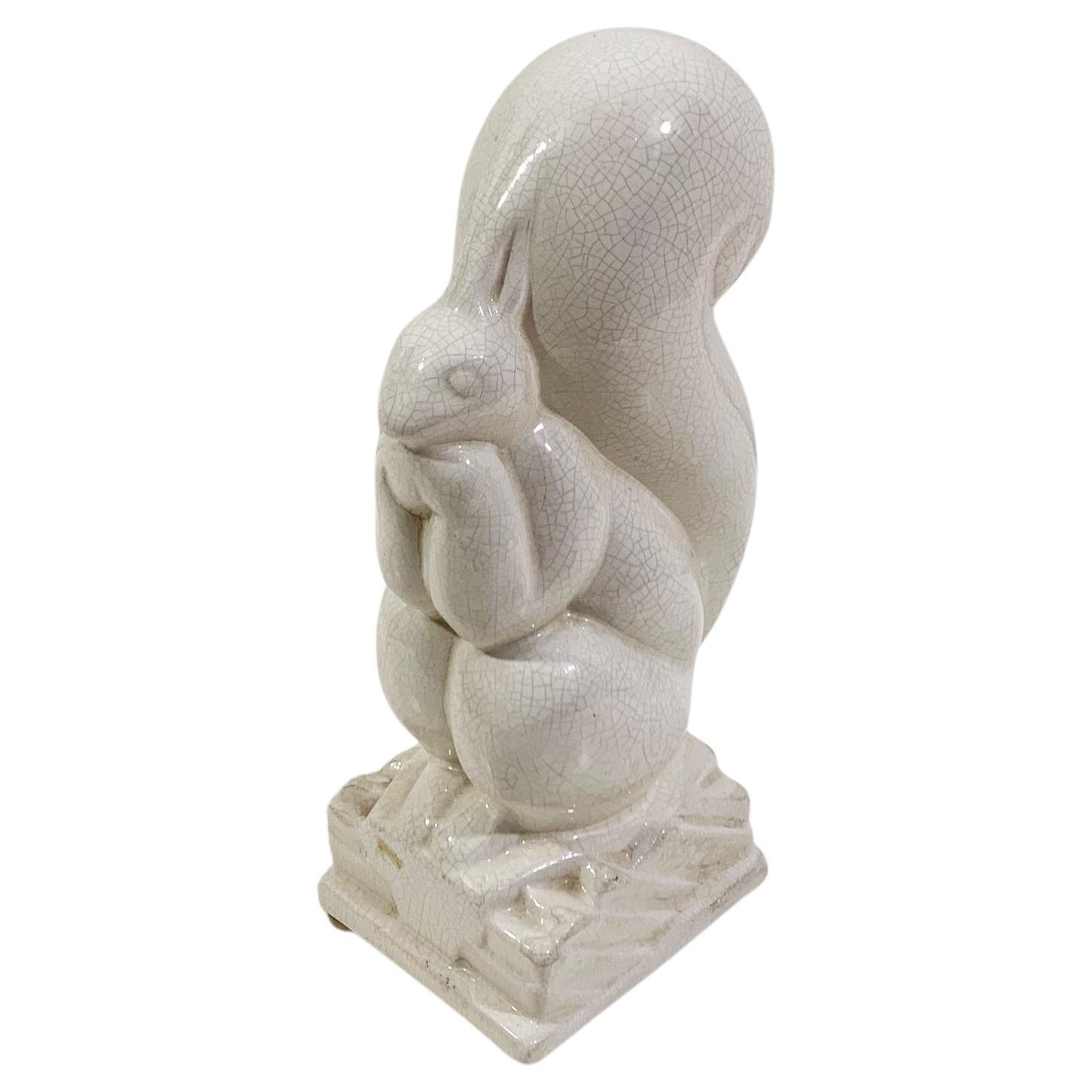 Vintage-Skulptur „Schaukel“ im Art déco-Stil, signiert „NAGEL“
