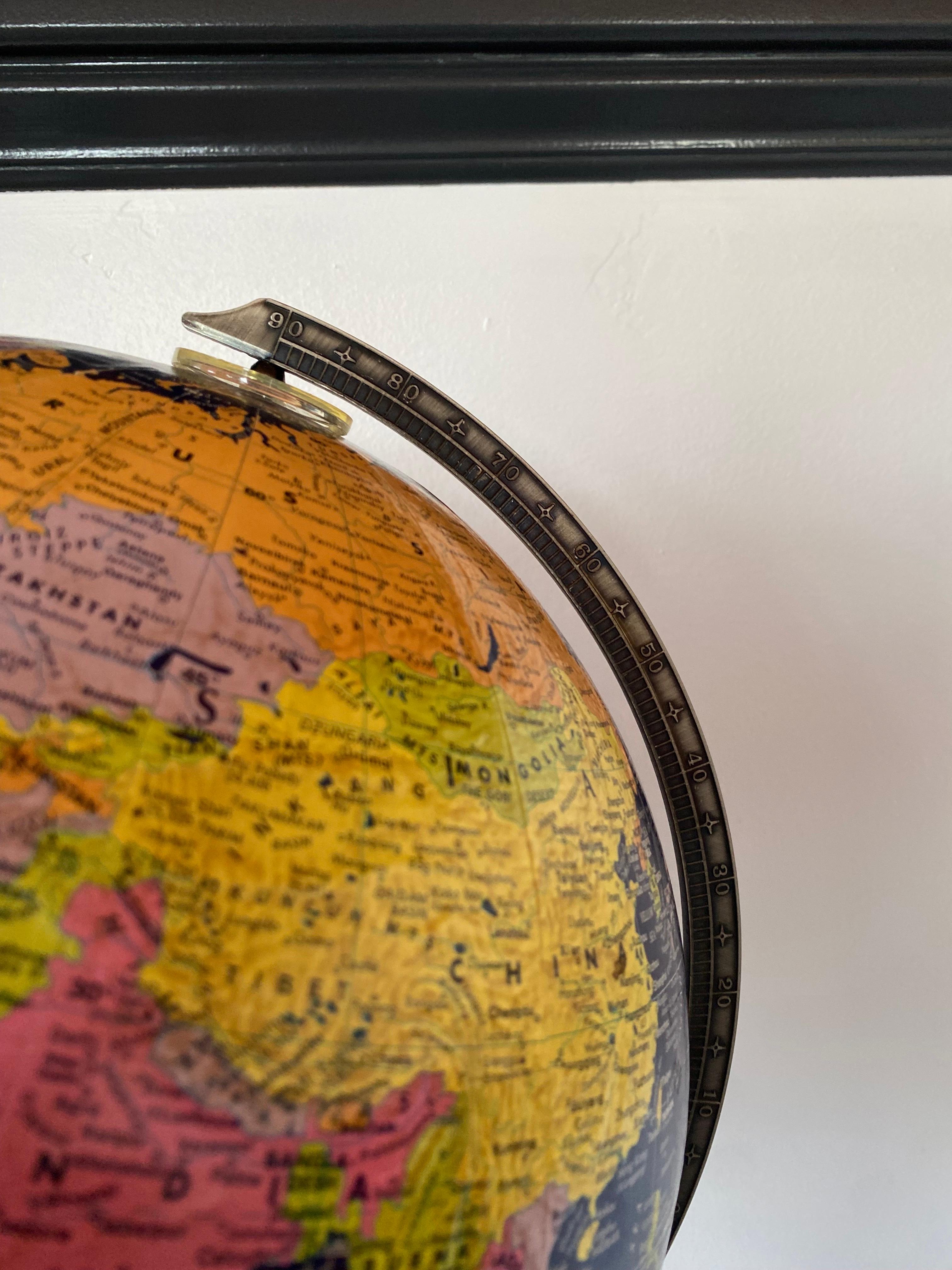 Magnifique  Globe terrestre de 12