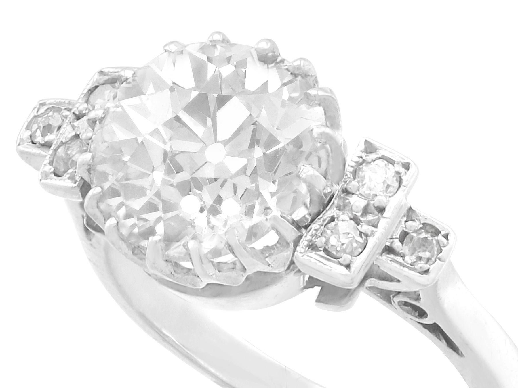 vintage 3 carat diamond ring