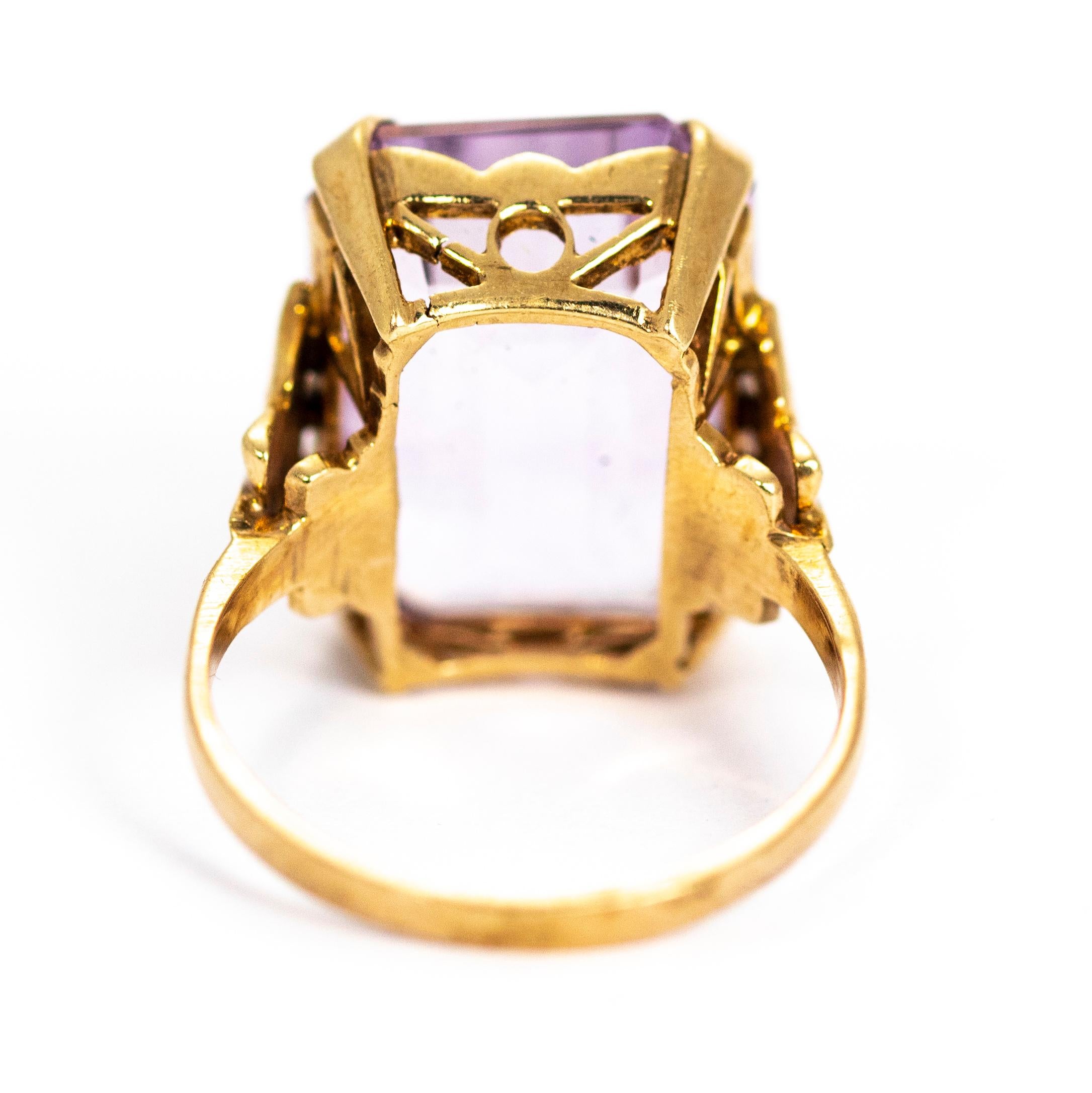 vintage style amethyst rings