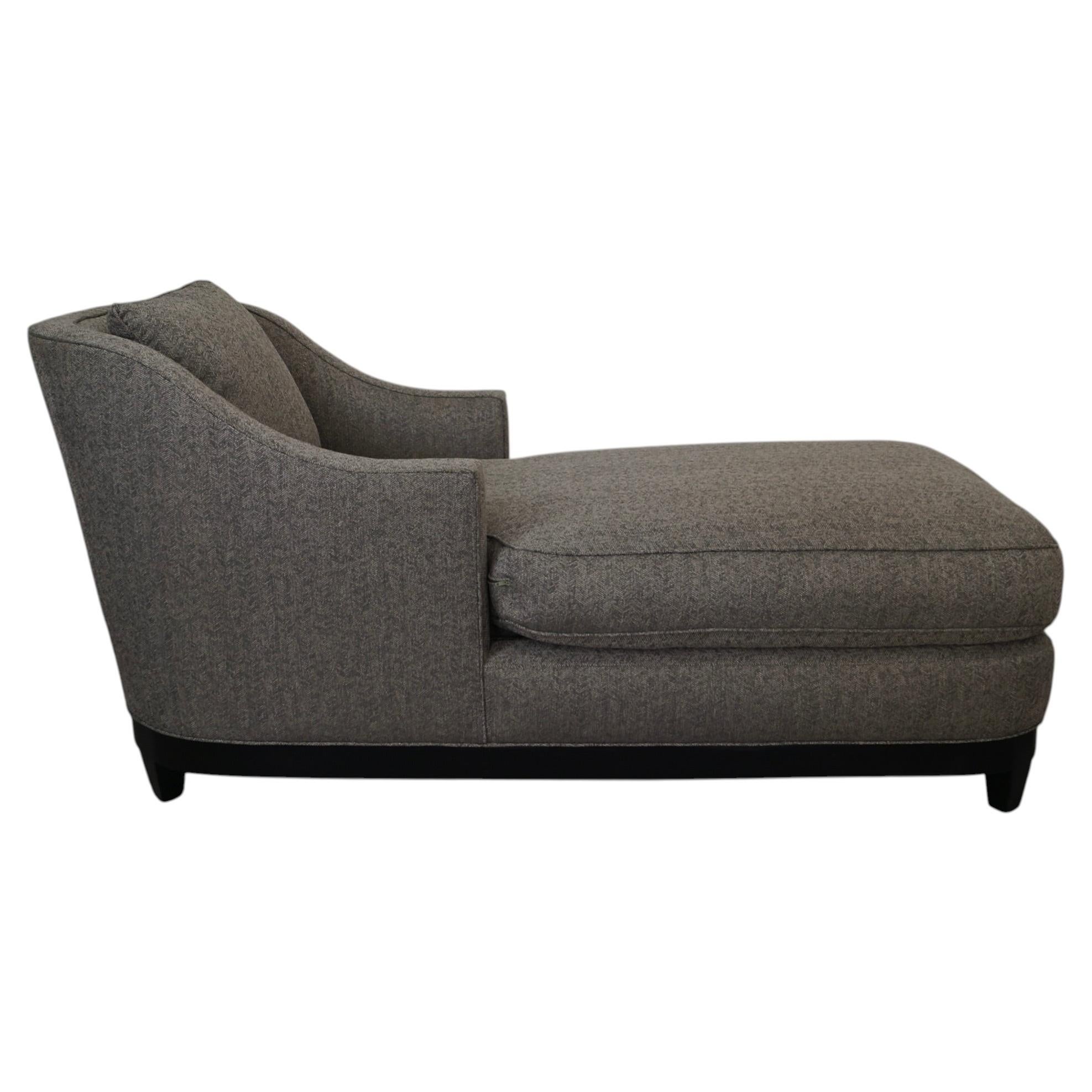 Vintage Art Deco Style A. Rudin Down Filled Chaise Lounge Chair Daybed For Sale