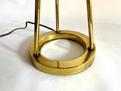 Vintage Art Deco Style Brass Tripod Lamp After Walter von Nessen