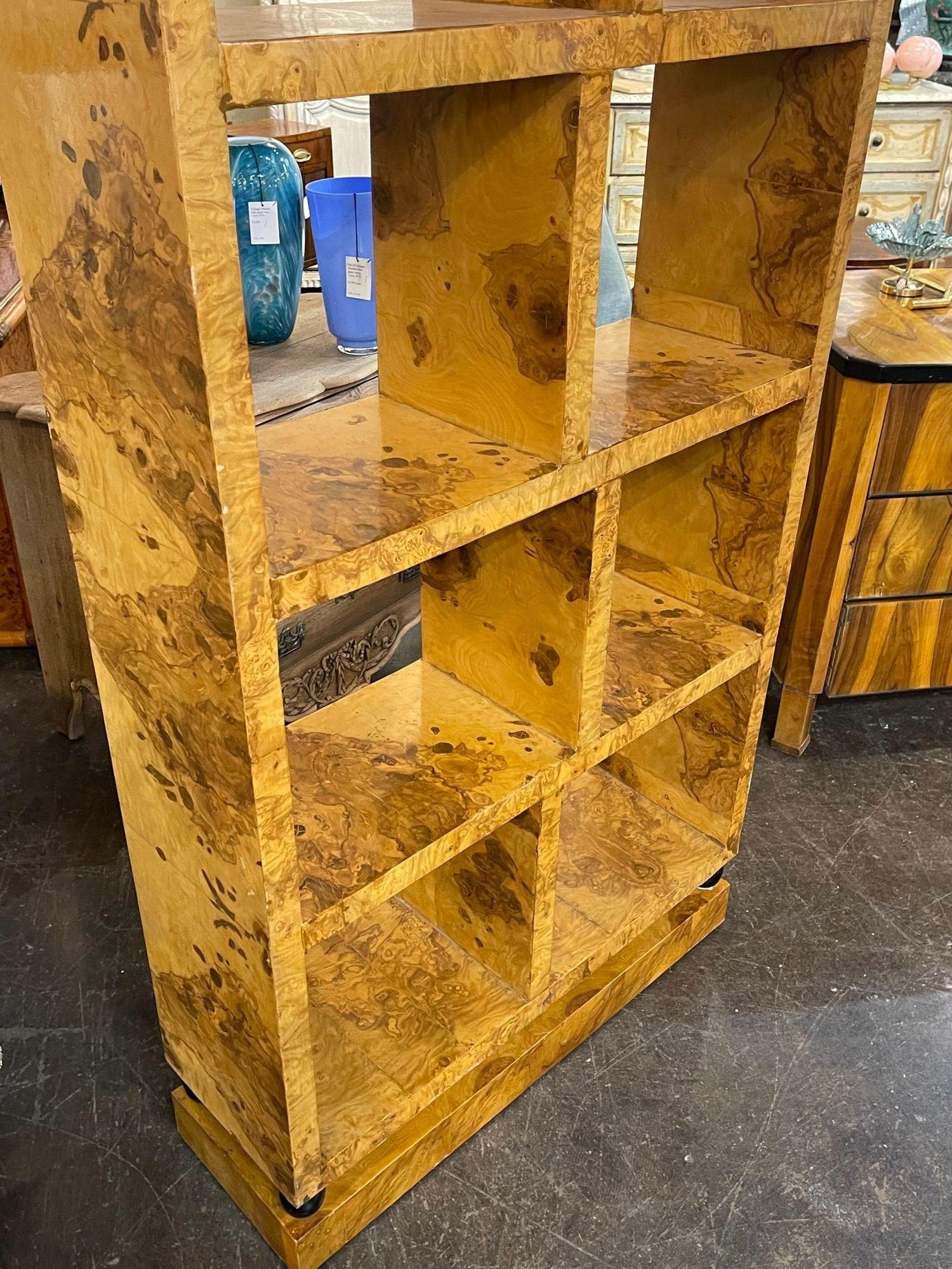 art deco style bookcase