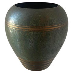 Vintage Art Deco Style Carl Sorensen Nordane Verdigris Bronze Vase
