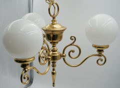 VINTAGE ART DECO STYLE DECKENKANDELIER DREI ARM ANHÄNGER (1/2)