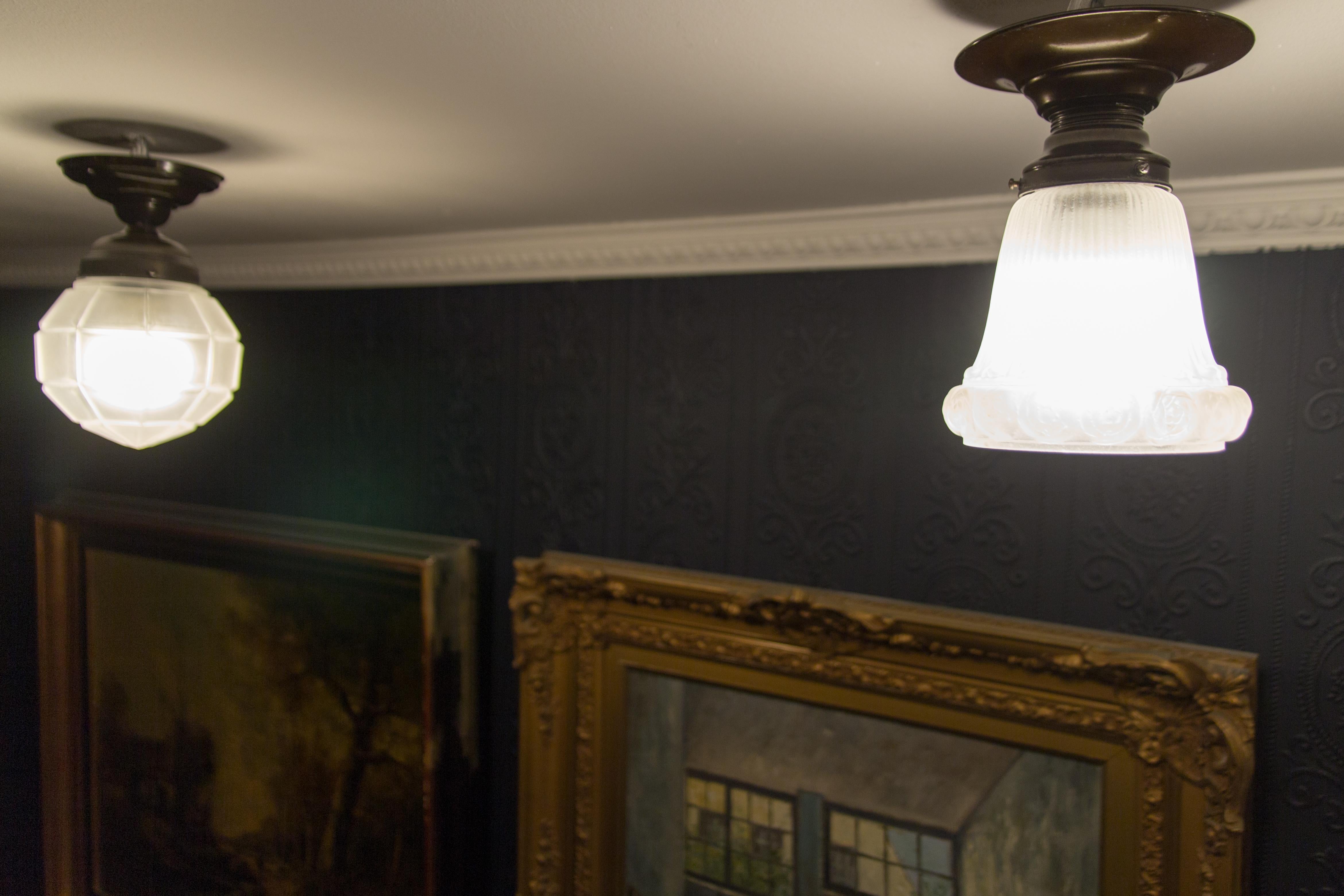 Vintage Art Deco Style Ceiling Flush Mount Or Light Fixture For