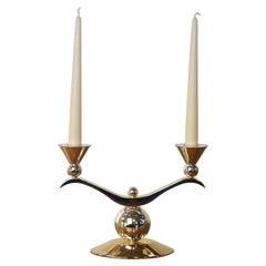 Vintage Art Deco style double candle holder