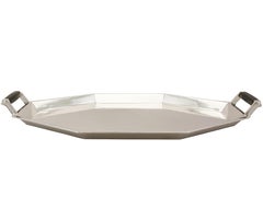Vintage Art Deco Style English Sterling Silver Tray by Viner's Ltd