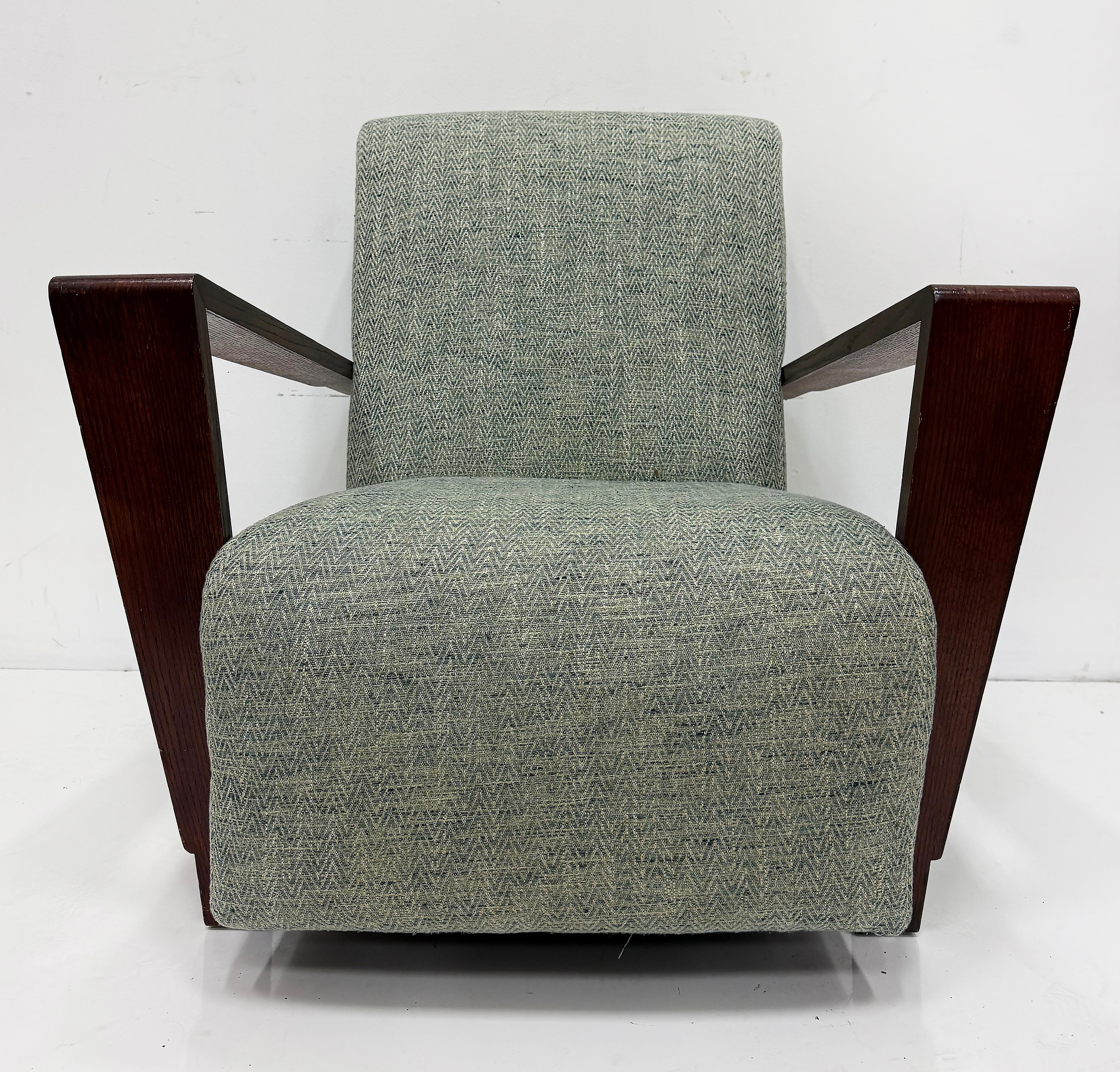 Art déco Chaises longues à profil bas de style Art of Vintage, paire en vente