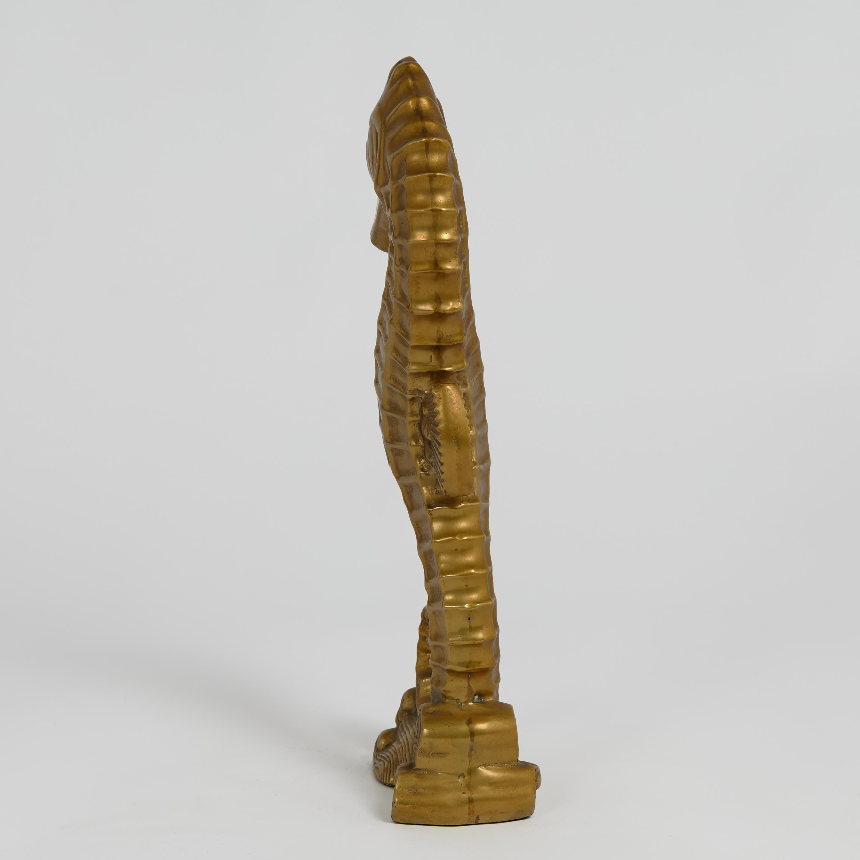 Mid-Century Modern Vintage Art Deco Style Seahorse Sculpture