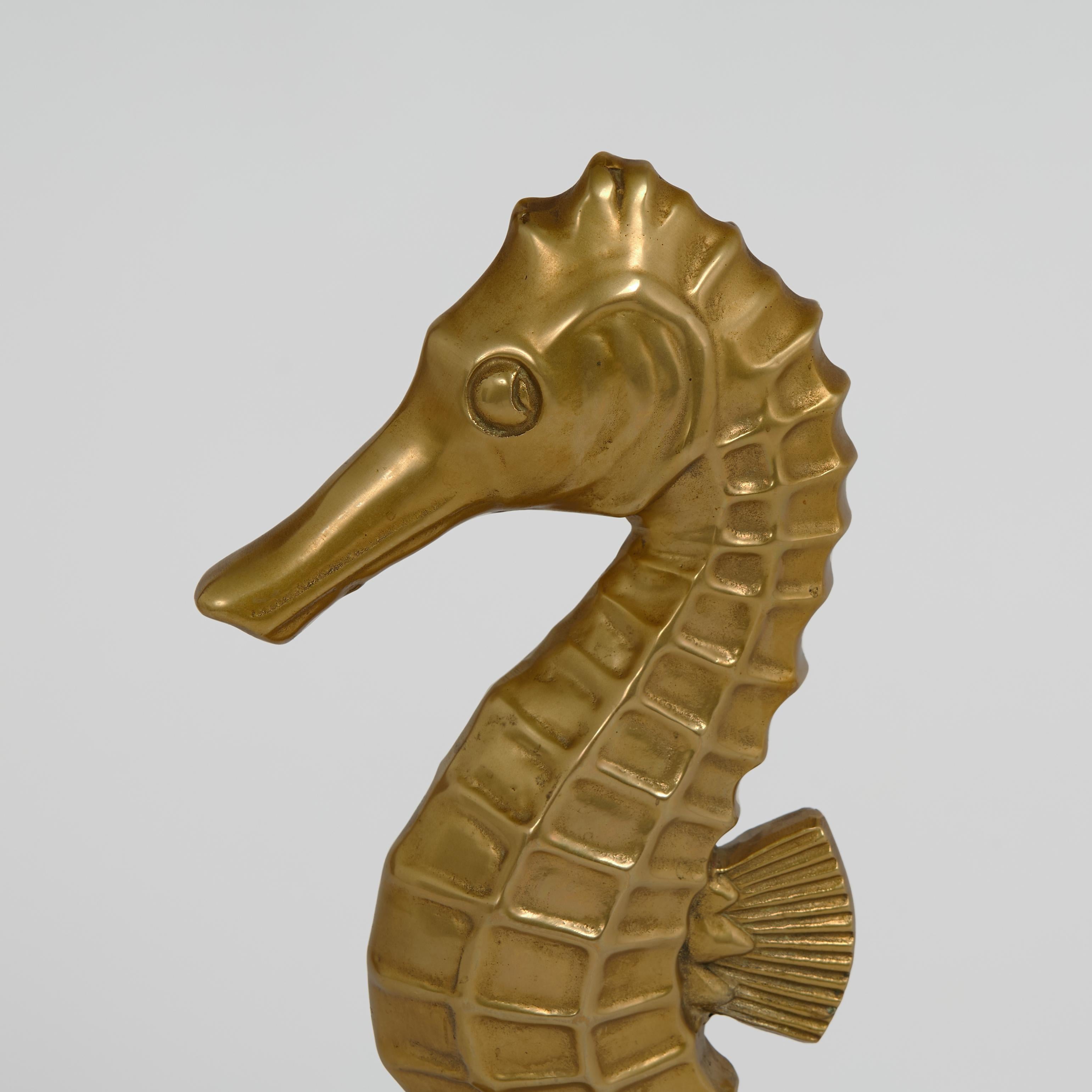 Vintage Art Deco Style Seahorse Sculpture In Good Condition In Palm Beach, FL