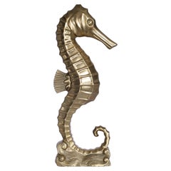 Scultura o figura di cavalluccio marino in stile Art Deco vintage