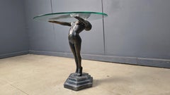 Vintage art deco style side table, 1970s