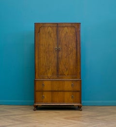 Vintage Art Deco Style Tallboy / Linen Cabinet Press, 1940s