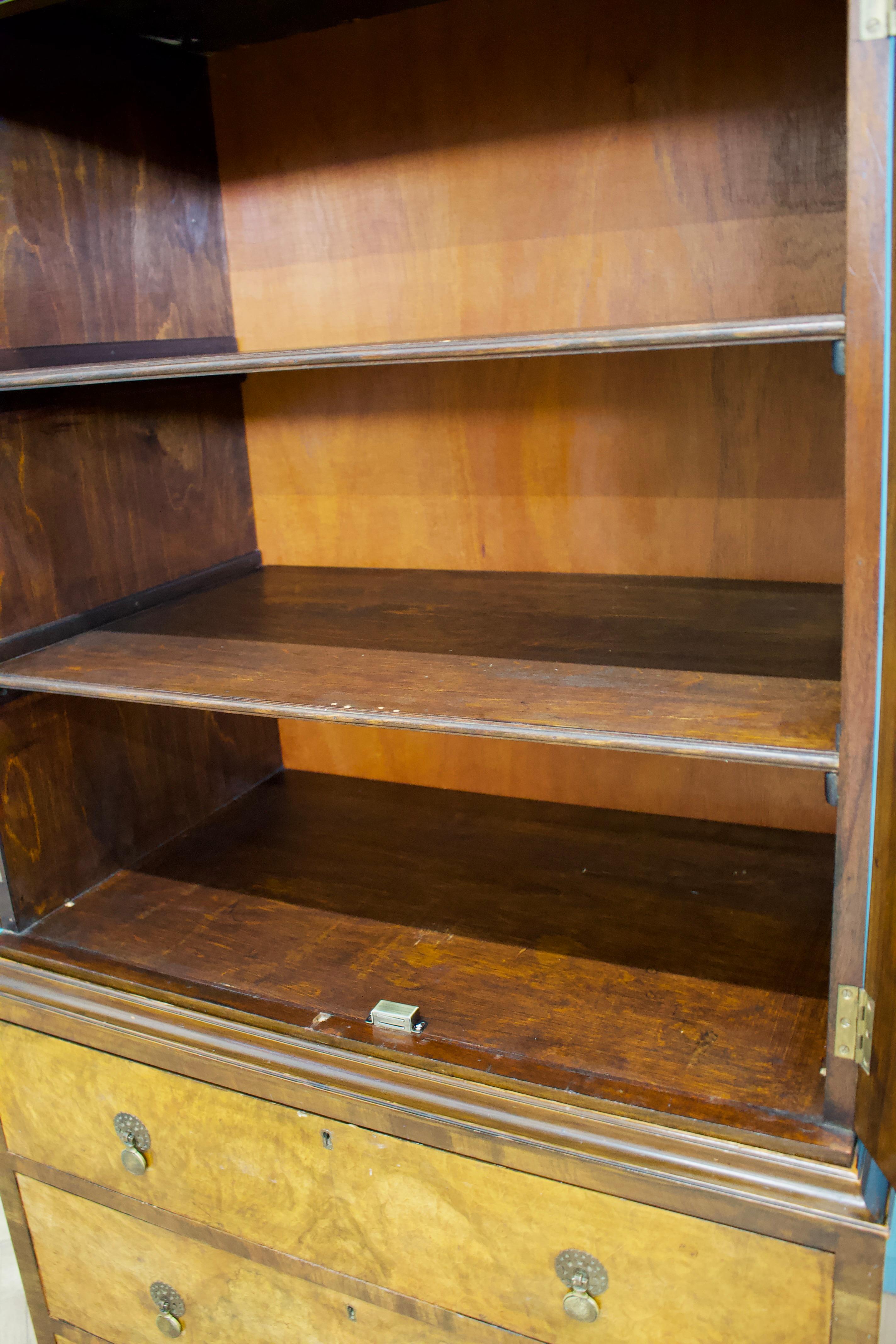 Pressa da tavolo in noce in stile Art Deco, anni '50 in vendita 2