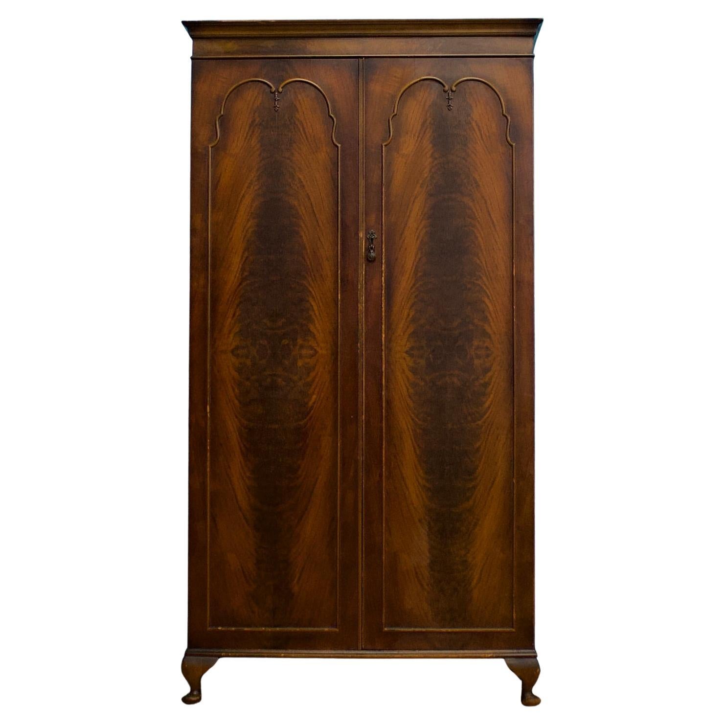 Vintage Art Deco Style Wardrobe, 1940s