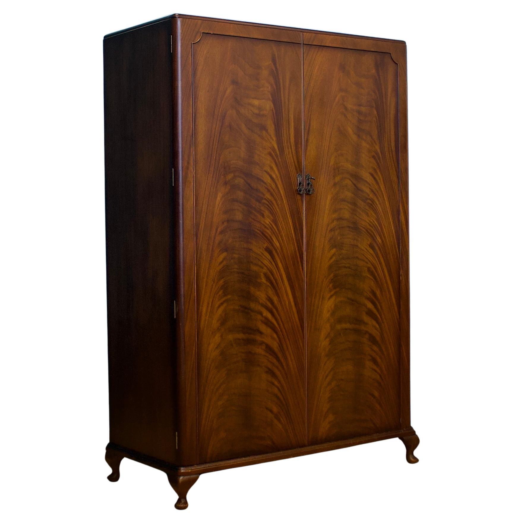 Vintage Art Deco Style Wardrobe, 1950s