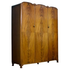 Vintage Art Deco Style Wardrobe, 1950s