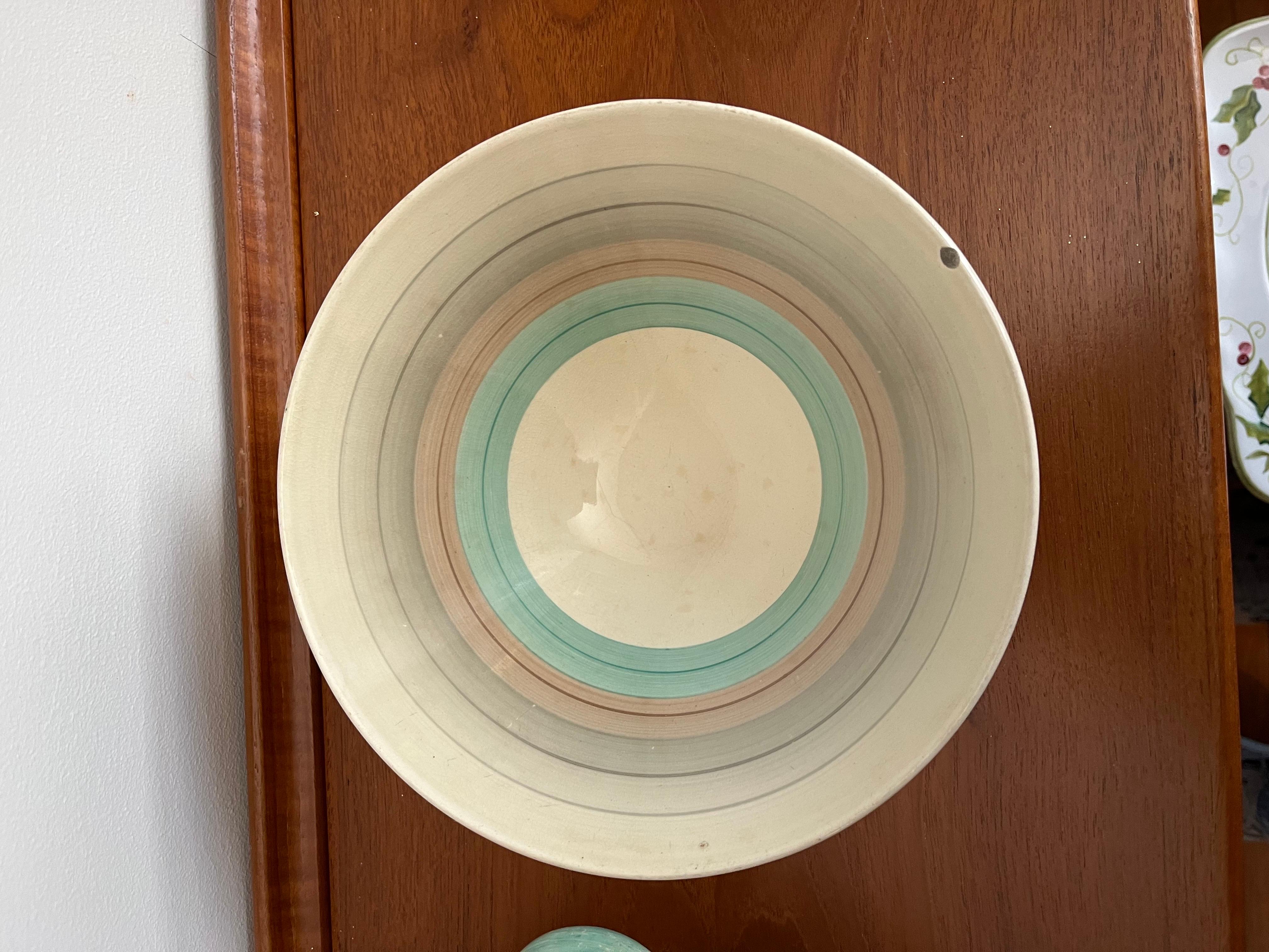 Vintage Art Deco Susie Cooper Tazón con tapa Inglaterra Glaseado en venta
