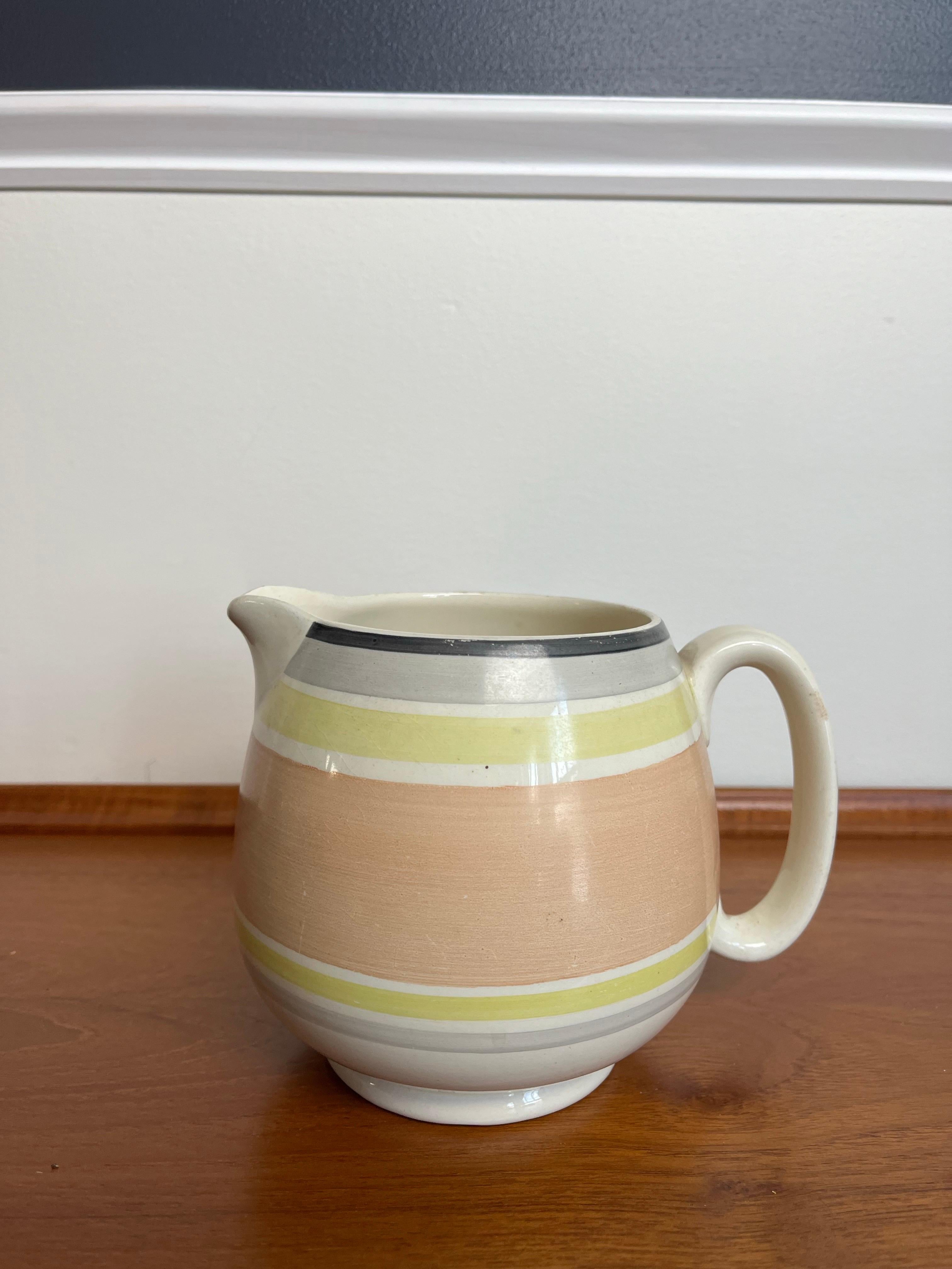 English Vintage Art Deco Susie Cooper Water Pitcher England For Sale